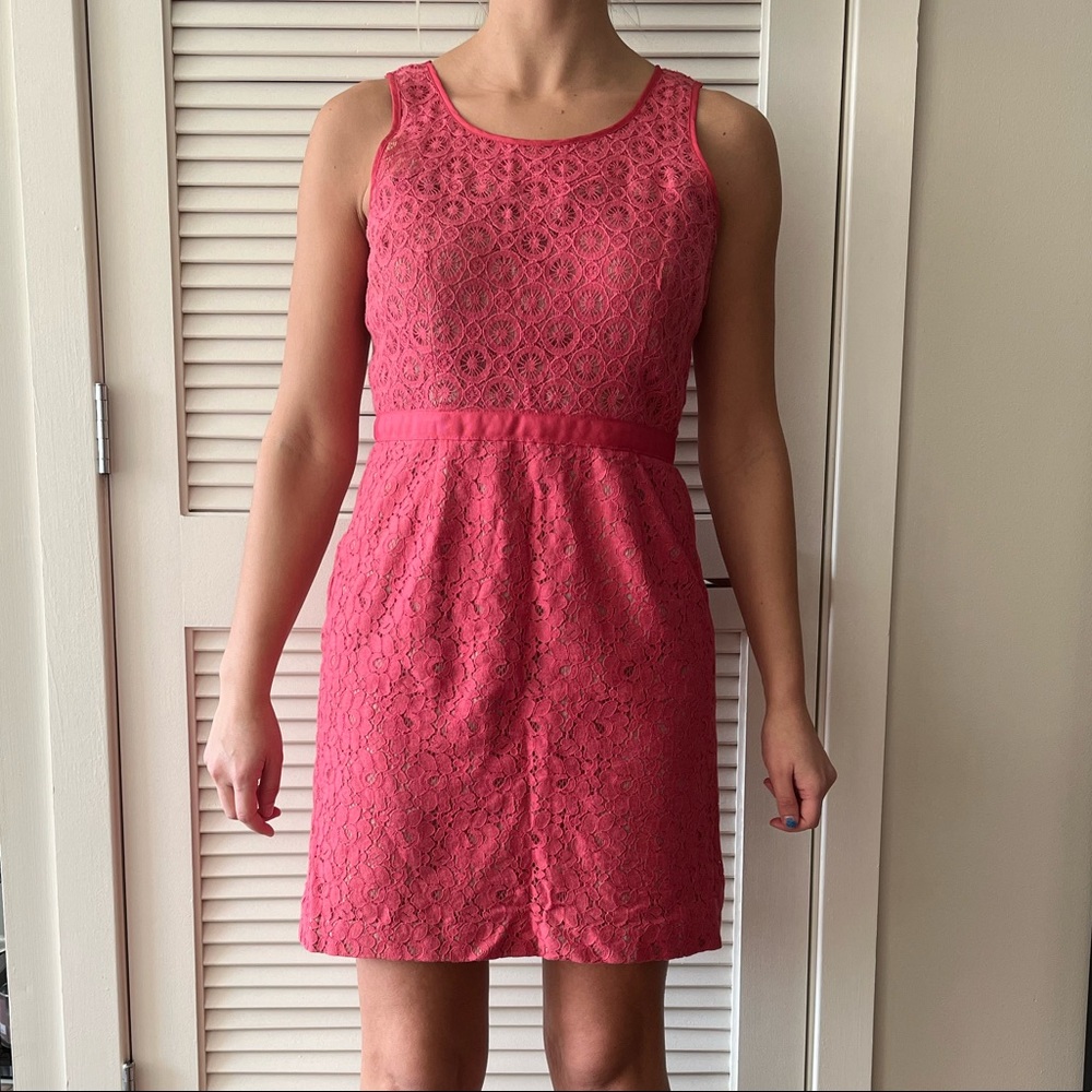 ELLE pink lace dress